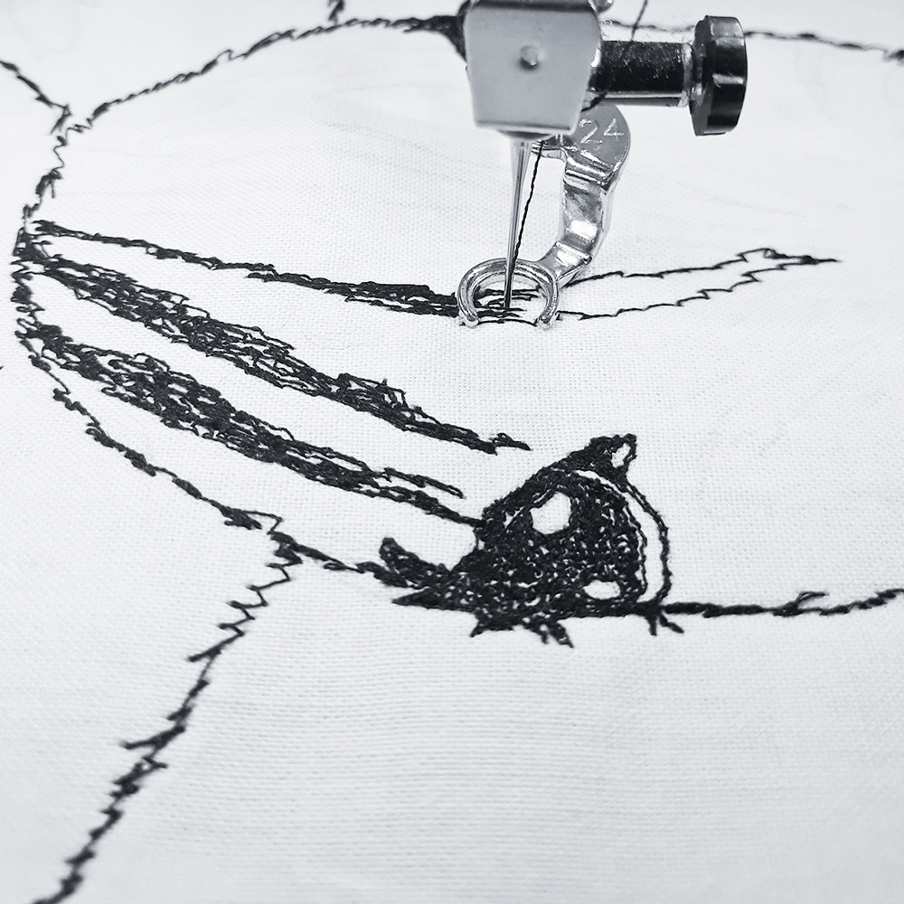 Лапка  Bernina  # 24 для свободного машинного вышивания