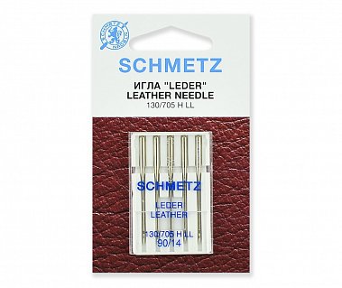Иглы Schmetz для кожи № 90, 5 ШТ.