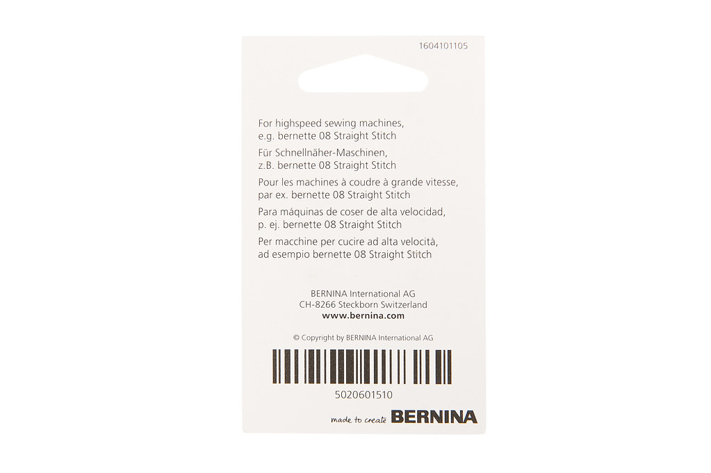 Иглы Bernette для шитья с высокой скоростью (№100/16)