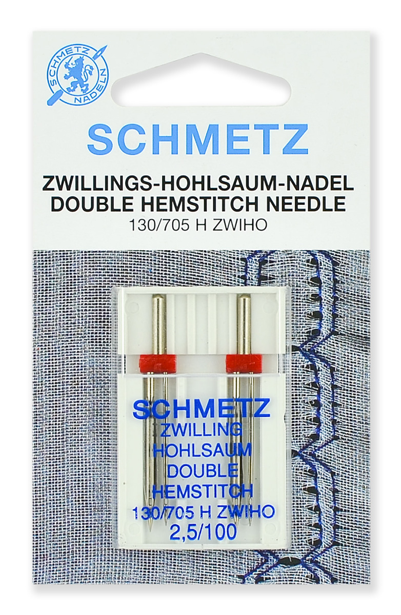 Двойная игла Schmetz  для мережки №100, 2 шт.