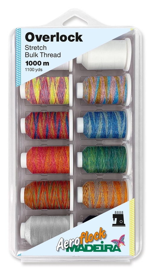 Набор ниток  Madeira Multicolor AeroFlock № 100 Blister Box (арт. 8096), 12×1000 м