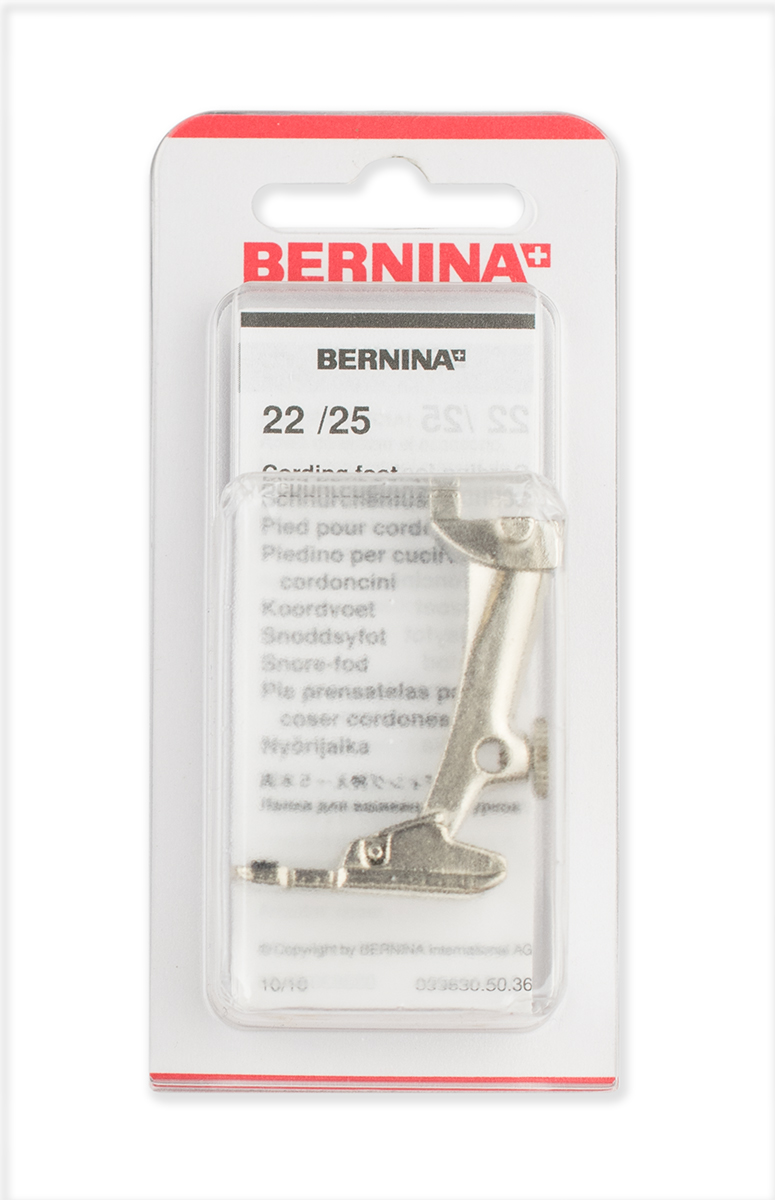 Лапка Bernina # 25 для вшивания шнурков с 5 желобками