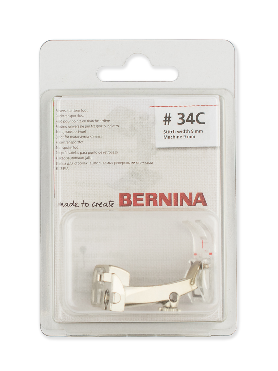 Лапка Bernina # 34C для реверсных стежков с прозрачной подошвой