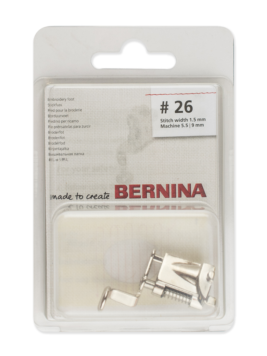 Вышивальная лапка Bernina  # 26 с каплевидным отверстием