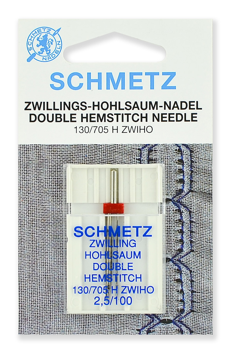 Двойная игла Schmetz  для мережки №100, 1 шт.
