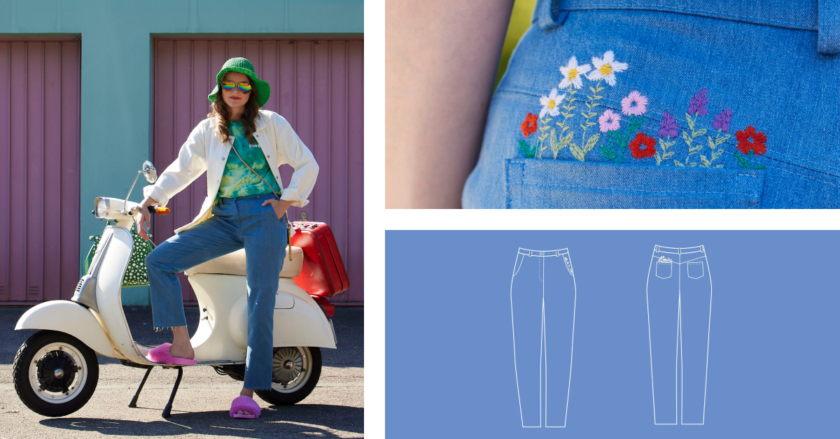 Джинсы "Tilda"   – бесплатная выкройка сентября!