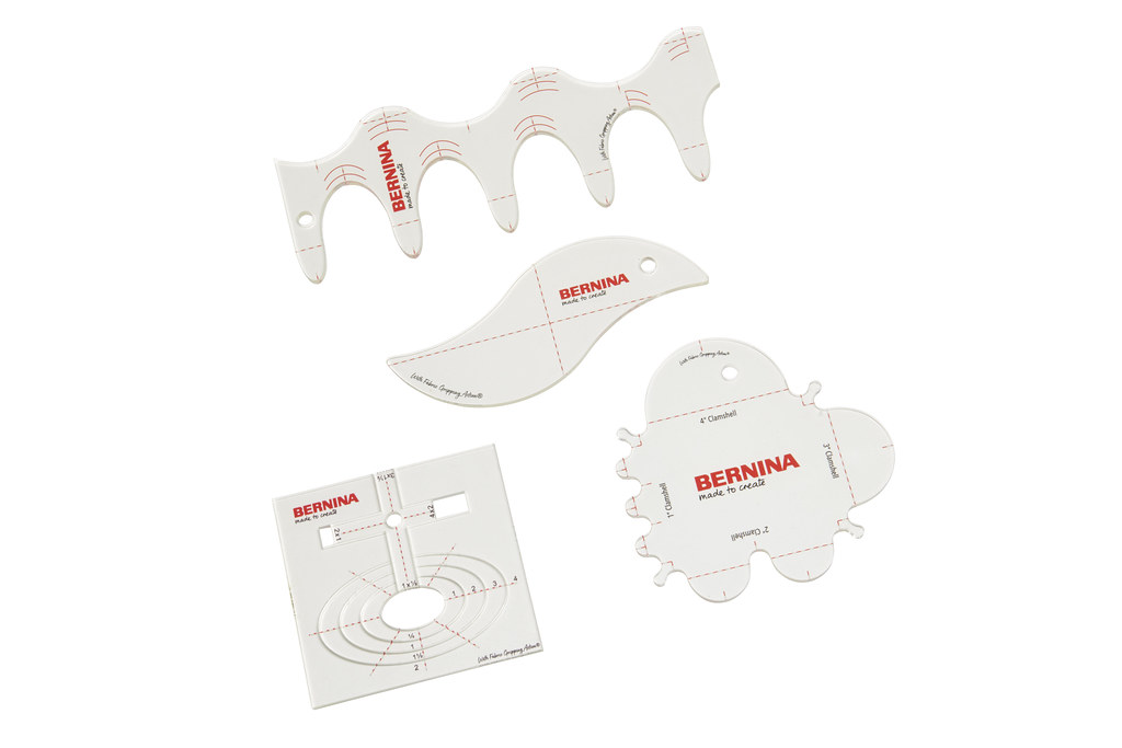 Комплект линеек  Bernina Curves and Clams Ruler для стежки 