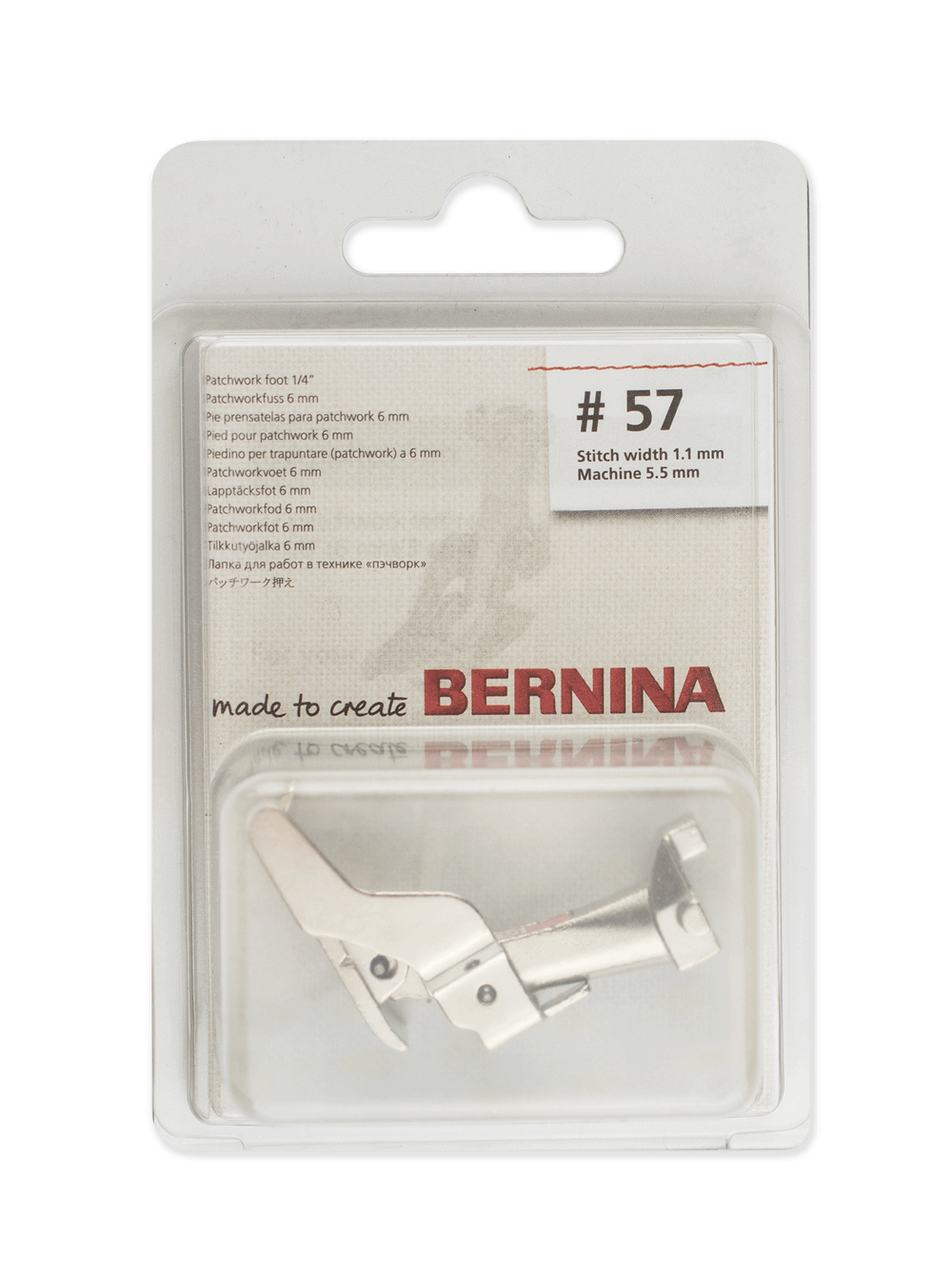 Лапка для пэчворка Bernina # 57 с направляющей