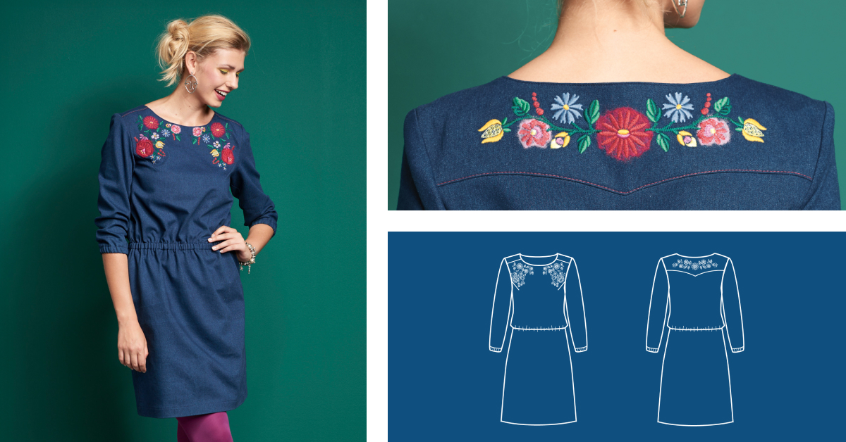 Платье "Kim"   – бесплатная выкройка декабря!