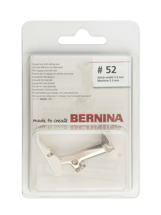 Лапка Bernina # 52 для выполнения зигзага со скользящей подошвой (тефлоновая )
