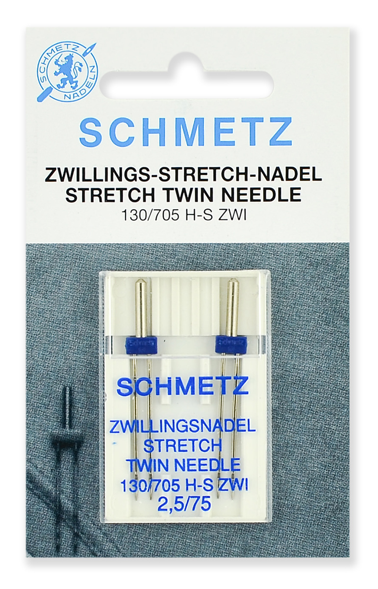 Иглы Schmetz "Stretch" двойные № 75/2.5, 2 шт.