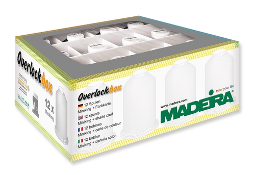 Набор ниток Madeira Overlockbox 3+1 "Black & White" (арт. 9200)