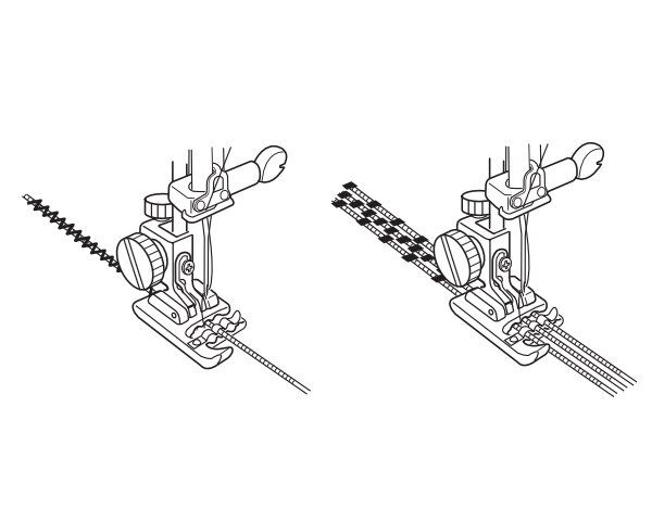 Лапка Bernette для вшивания шнура "DH" Dual Transport для b77 и b79