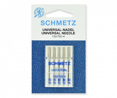 Набор стандартных игл Schmetz №70(2), 80(2), 90, 5 ШТ.
