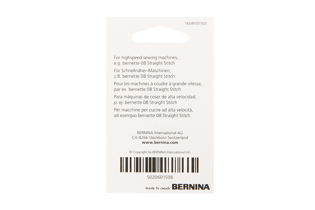 Иглы Bernette для шитья с высокой скоростью (№75/11)