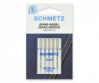 Иглы Schmetz джинс № 70, 5 шт.